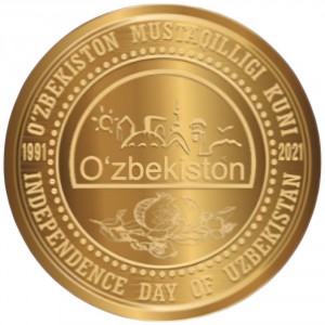 Аверс монеты Узбекистан, 100.000 сумов, 2021, 30 лет Независимости /O`zbekiston/
