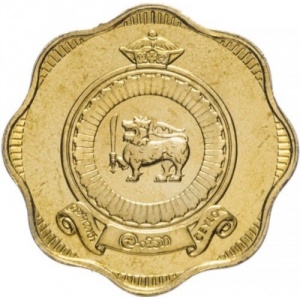 Аверс монеты Шри-Ланка, 10 центов, 1963-1971