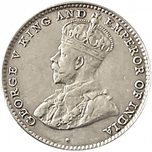 Аверс монеты Шри-Ланка, 10 центов, 1919-1928