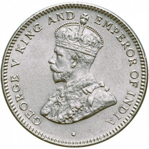 Аверс монеты Шри-Ланка, 25 центов, 1911-1917