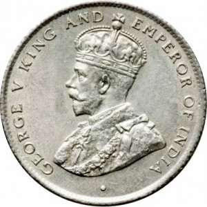Аверс монеты Шри-Ланка, 50 центов, 1913-1917