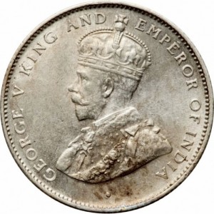 Аверс монеты Шри-Ланка, 50 центов, 1919-1929