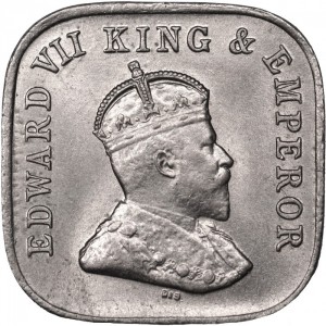 Аверс монеты Шри-Ланка, 5 центов, 1909-1910