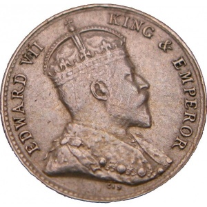 Аверс монеты Шри-Ланка, 10 центов, 1902-1910