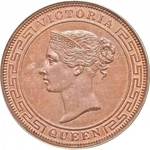 Аверс монеты Шри-Ланка, 5 центов, 1870-1892
