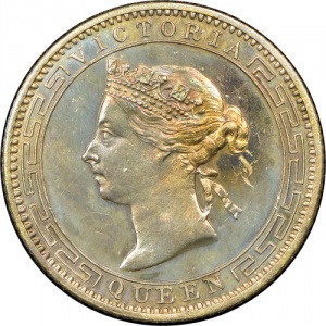 Аверс монеты Шри-Ланка, 25 центов, 1892-1900