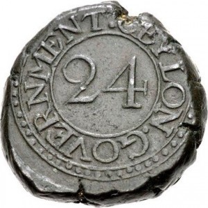 Реверс монеты Шри-Ланка, 1/24 риксдоллара, 1801-1816