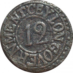 Реверс монеты Шри-Ланка, 1/12 риксдоллара, 1801-1815