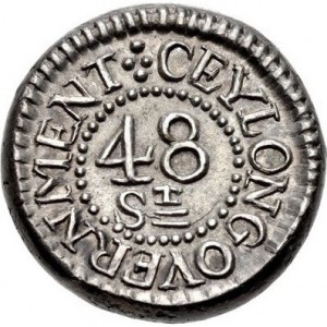 Реверс монеты Шри-Ланка, 48 стивера, 1803-1809