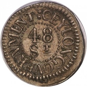 Реверс монеты Шри-Ланка, 48 стивера, 1803