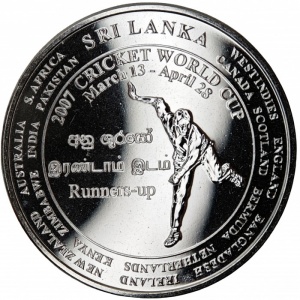 Аверс монеты Шри-Ланка, 1000 рупий, 2007, Чемпионат Мира по крикету