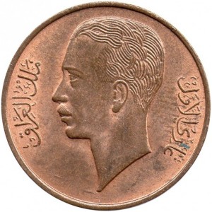 Аверс монеты Ирак, 1 филс, 1936-1938