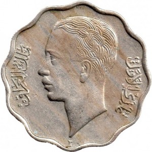 Аверс монеты Ирак, 4 филса, 1938