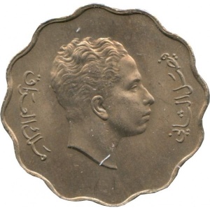 Аверс монеты Ирак, 10 филсов, 1953