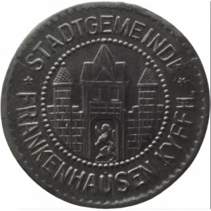 Аверс монеты Германия, 10 пфеннигов, 1917, Железо, магнетик