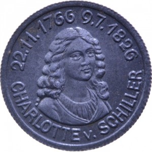 Реверс монеты Германия, ½ марки, 1920, Рубчатый гурт