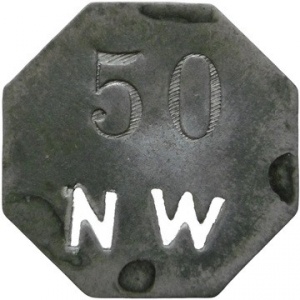 Аверс монеты Германия, 50 пфеннигов, 1914, Частный выпуск - Никелевый завод
