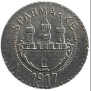 Аверс монеты Германия, 5 пфеннигов, 1917, Цинк, не магнетик