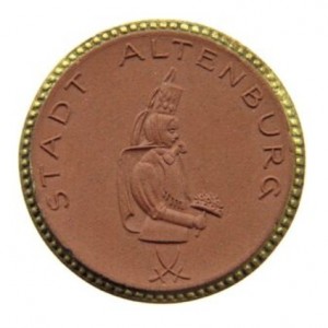 Аверс монеты Германия, 2 марки, 1921, Край с позолотой