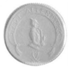Аверс монеты Германия, 3 марки, 1921, Белый цвет. Без позолоты