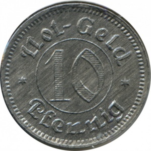 Реверс монеты Германия, 10 пфеннигов, 1921
