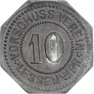 Реверс монеты Германия, 10 пфеннигов, 1917