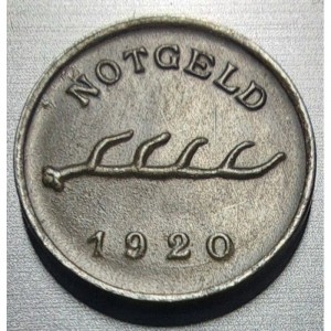 Реверс монеты Германия, 1 пфенниг, 1920