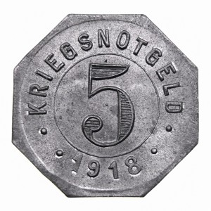 Реверс монеты Германия, 5 пфеннигов, 1918