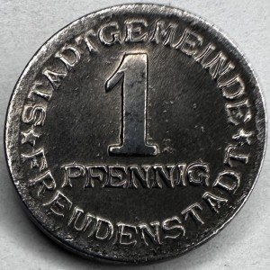 Аверс монеты Германия, 1 пфенниг, 1920