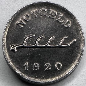 Реверс монеты Германия, 1 пфенниг, 1920