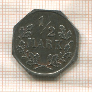 Реверс монеты Германия, ½ марки, 1917