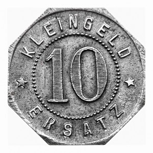 Реверс монеты Германия, 10 пфеннигов, 1918, Без отверстия