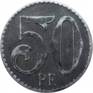 Реверс монеты Германия, 50 пфеннигов, 1918