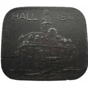 Аверс монеты Германия, 50 пфеннигов, 1918, Форма - Квадрат. Железо, магнетик