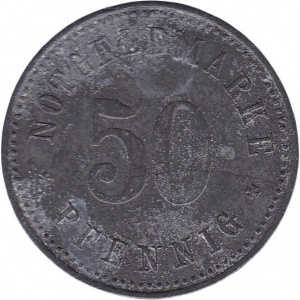 Реверс монеты Германия, 50 пфеннигов, 1917, Частный выпуск - Пекарня