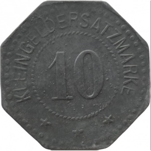 Реверс монеты Германия, 10 пфеннигов, 1918