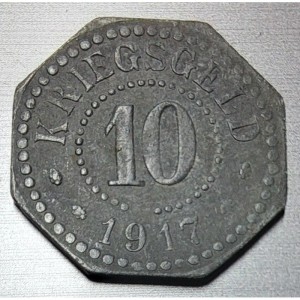 Реверс монеты Германия, 10 пфеннигов, 1917