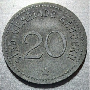 Аверс монеты Германия, 20 пфеннигов, 1917