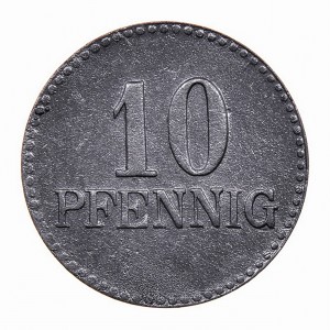 Реверс монеты Германия, 10 пфеннигов, 1917, Без отверстия