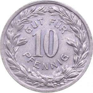 Реверс монеты Германия, 10 пфеннигов, 1917, Частный выпуск - Монетный двор Б.Х.Майера
