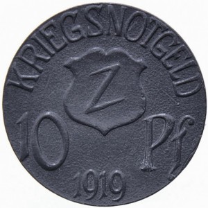 Реверс монеты Германия, 10 пфеннигов, 1919