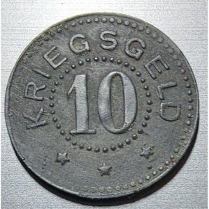 Реверс монеты Германия, 10 пфеннигов, 1917
