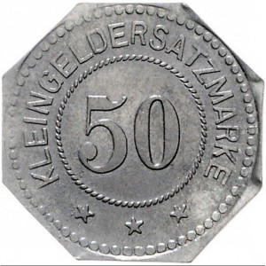 Реверс монеты Германия, 50 пфеннигов, 1917