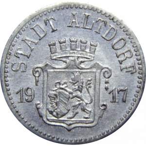 Аверс монеты Германия, 10 пфеннигов, 1917