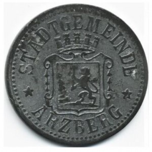 Аверс монеты Германия, 10 пфеннигов, 1917, Цинк, не магнетик