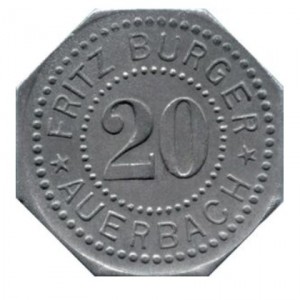 Аверс монеты Германия, 20 пфеннигов, 1917, Частный выпуск - Магазин FRITZ BURGER