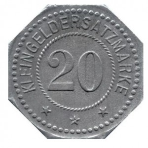 Реверс монеты Германия, 20 пфеннигов, 1917, Частный выпуск - Магазин FRITZ BURGER