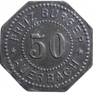 Аверс монеты Германия, 50 пфеннигов, 1917, Частный выпуск - Магазин FRITZ BURGER