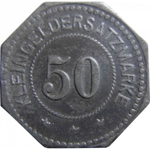 Реверс монеты Германия, 50 пфеннигов, 1917, Частный выпуск - Магазин FRITZ BURGER
