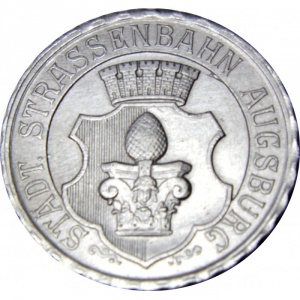Аверс монеты Германия, 50 пфеннигов, 1920, Частный выпуск - Городской трамвай